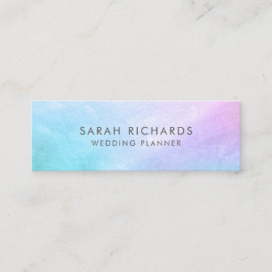 Pretty Pastel Mother of Pearl Mini Business Card