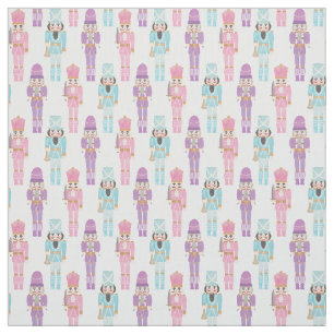 Pretty Pastel Nutcracker Soldiers Holidays Crafts Fabric