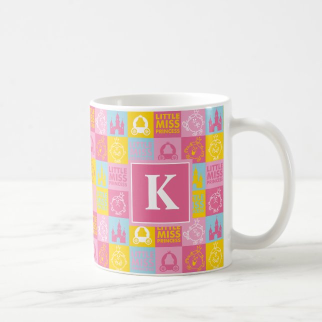 Pretty Pastel Pattern | Monogram Coffee Mug (Right)