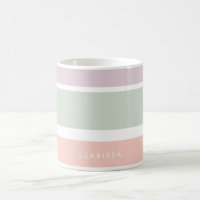 Pretty pastel pattern pink green violet stripes