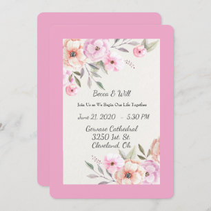 Pretty Pastel Petals Invitation