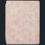 Pretty Pastel Pink Floral iPad Smart Cover<br><div class="desc">Gently distressed soft pastel pink roses and leaves on a light pink background.</div>