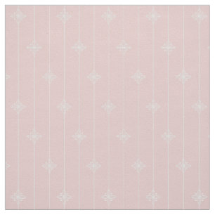 Pretty Pastel Pink Floral Pattern Fabric
