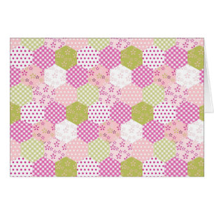 Pretty Pastel Pink Green Patchwork Quilt Design