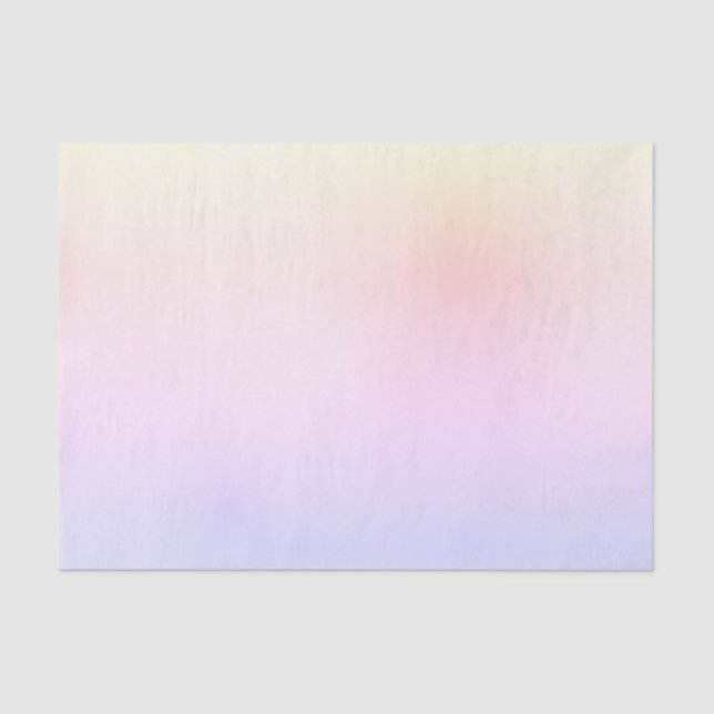 Pretty Pastel Pink Rainbow Gradient Tissue Paper (Front)