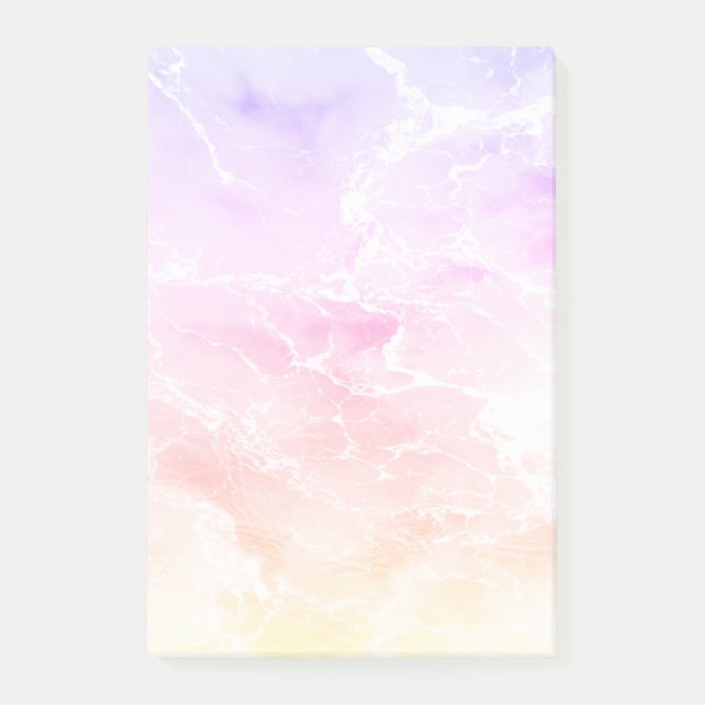 pretty pastel pink shades post-it notes (Front)