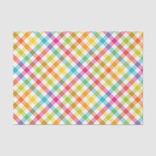 Pretty Pastel Plaid Spring Tissue Paper
