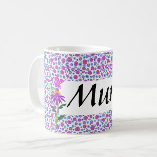 Pretty Pastel Polka Dot Editable Coffee Mug