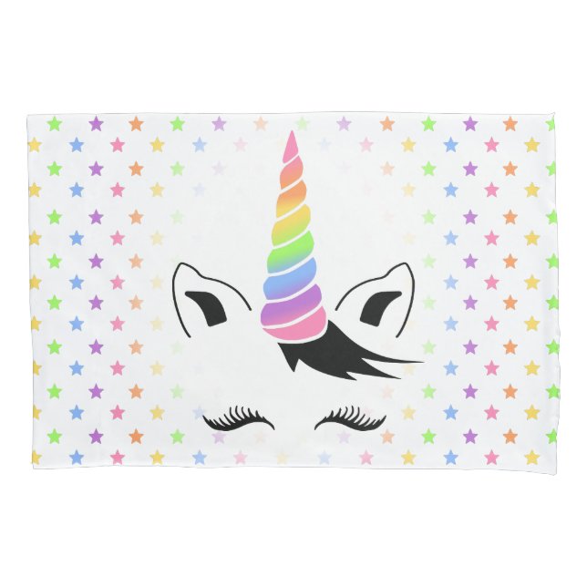 Pretty Pastel Unicorn Pillowcase (Front)