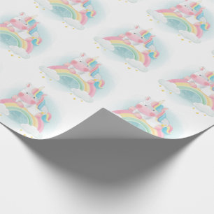 Pretty Pastel Unicorn Wrapping Paper
