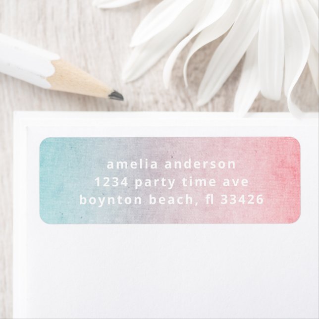 Pretty Pastel Watercolor Simple Text Aqua (Insitu)