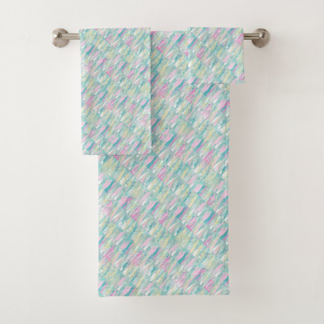 Pretty Pastels Bath Towel Set (Insitu)