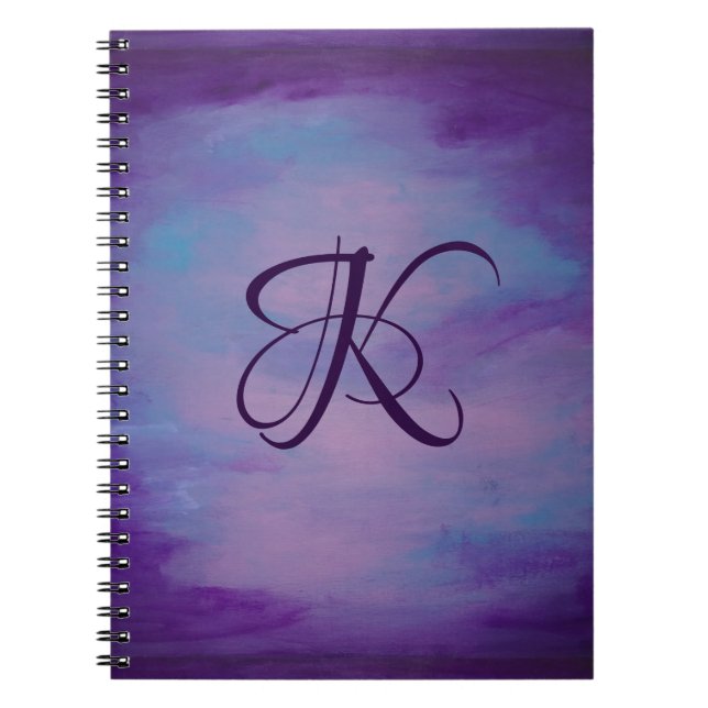 Pretty Pastels | Cute Pink Cloud Purple Blue Sky Notebook (Front)