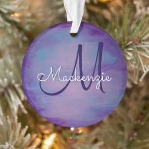 Pretty Pastels Cute Pink Cloud Purple Blue Sky Ornament