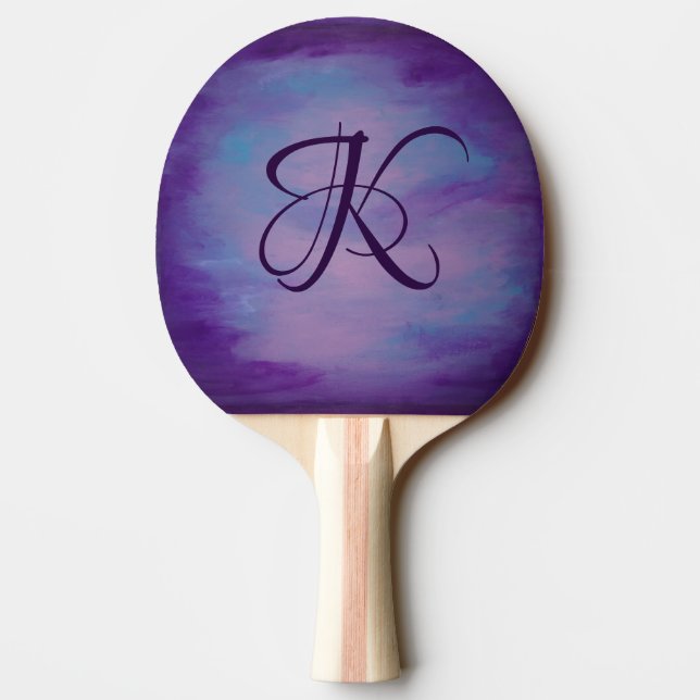 Pretty Pastels | Cute Pink Cloud Purple Blue Sky Ping Pong Paddle (Back)