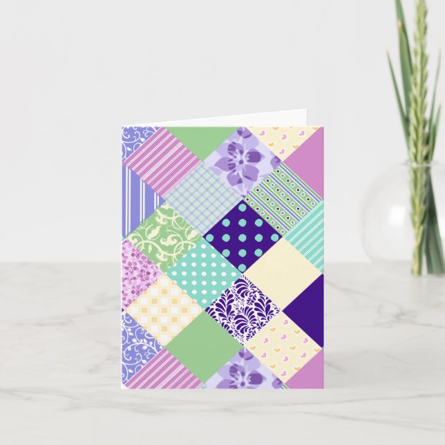 Pretty Patchwork Quilt inspired cards (Front)