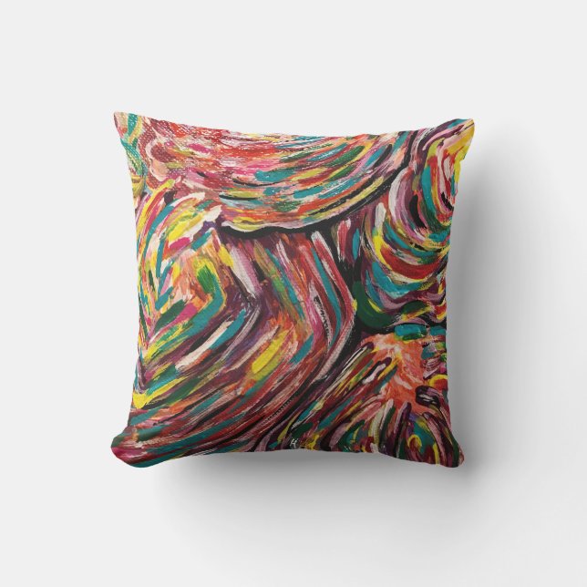 Pretty patio pillow, outdoor pillow, decor outdoor pillow (Front)