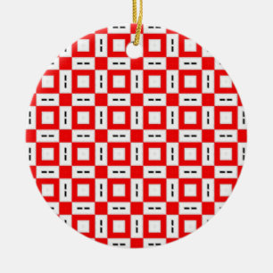 Pretty Pattern 06 Ceramic Ornament