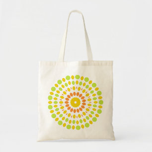 Pretty pattern in citrus colours tote bag