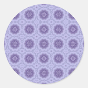 Pretty Pattern in Lavender #2 Classic Round Sticker
