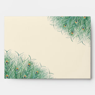 Pretty Peacock Feathers Envelopes