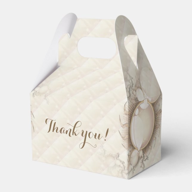 Pretty Pearls Favor Box (Front Side)