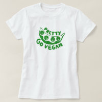 Pretty Peas Please Go Vegan Cute Pun Fun Green