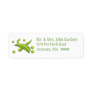 Pretty Peas Return Address Labels