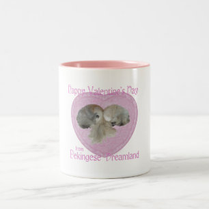 Pretty Pekingese Valentine Mug