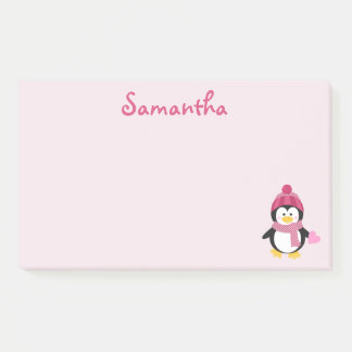 Pretty Penguin Love Post-it Notes