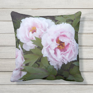 Pretty Peony Outdoor Fabric Pillow