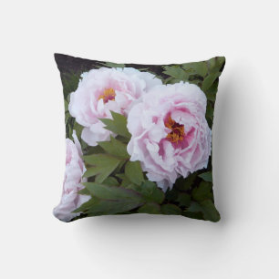 Pretty Peony Throw Pillow