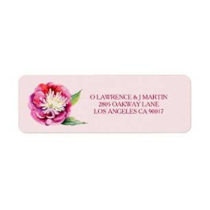 Pretty Peony Watercolor Floral