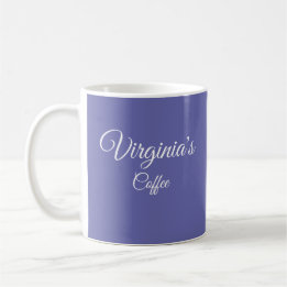 Pretty Periwinkle Personalized Coffee Mug