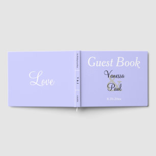 Pretty Periwinkle Wedding Guest Book