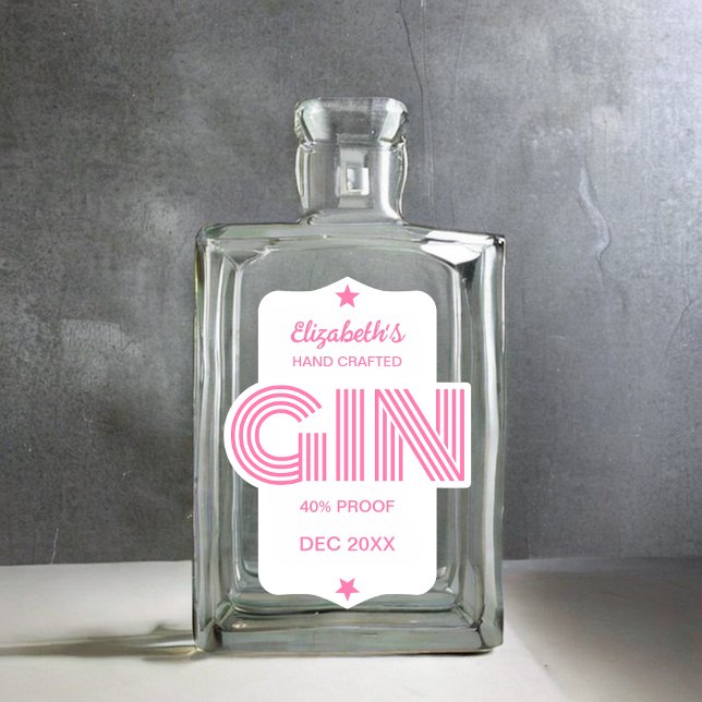 Pretty Personalised Pink Gin (Creator Uploaded)