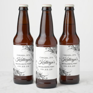 Pretty & Personalized Beer Bottle Label