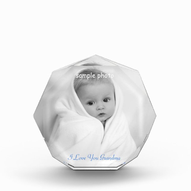 Pretty, Personalized, Custom Photo Block (Front)