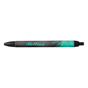Pretty Personalized Dripping Roses Pen 