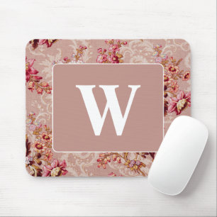 Pretty personalized Luxurious modern vintage pink Mouse Pad
