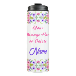 Pretty, Personalized Tumblers with Names for Her, 