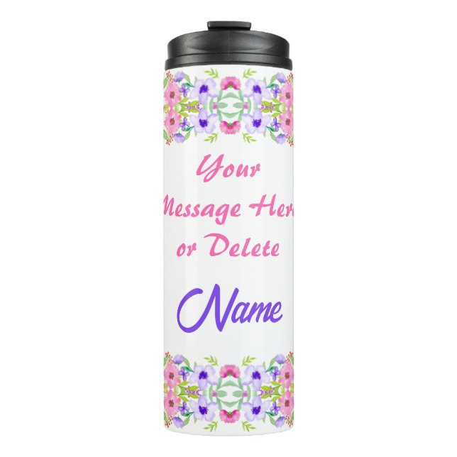 Pretty, Personalized Tumblers with Names for Her,  (Front)