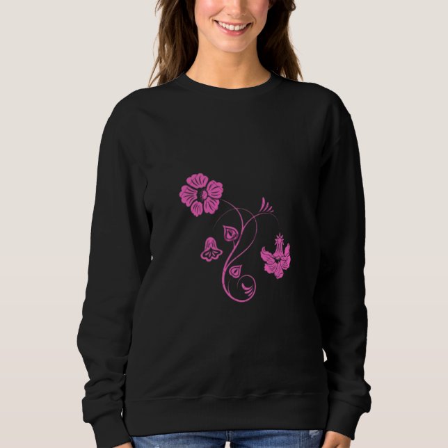 Pretty Petals Aesthetic Art Sweatshirt (Front)