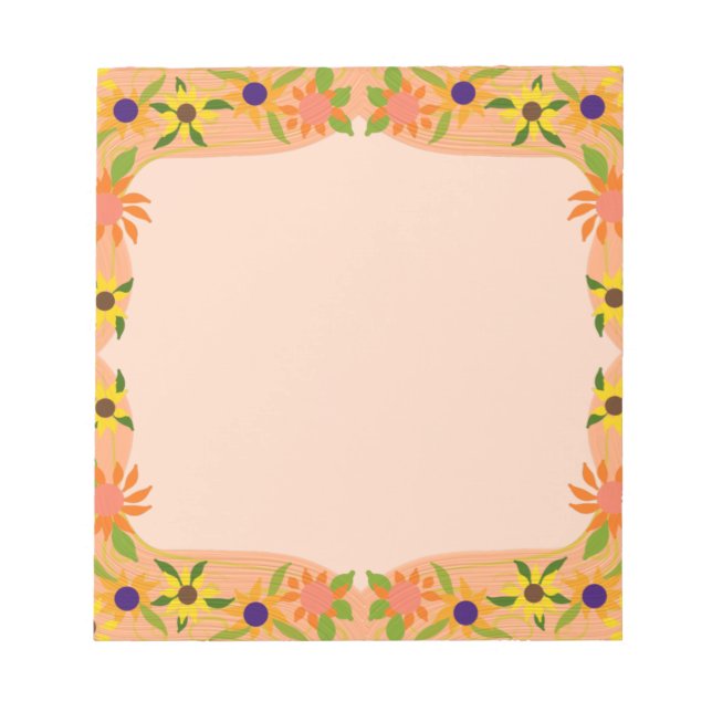 Pretty Petite Flowers Notepad (Front)