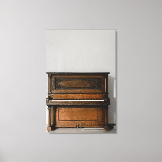 Pretty Piano Artwork Canvas Print (Front)