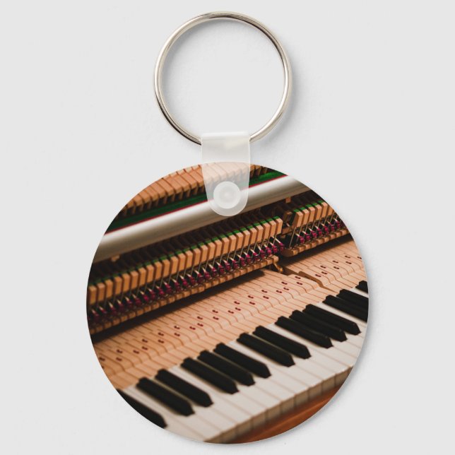 Pretty Piano Artwork Keychain (Front)