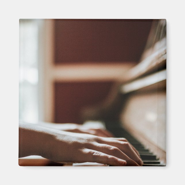 Pretty Piano Artwork Magnet (Front)
