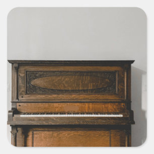 Pretty Piano Artwork Square Sticker