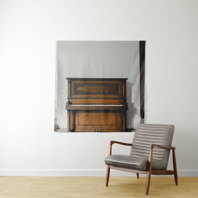 Pretty Piano Artwork Tapestry (In Situ)