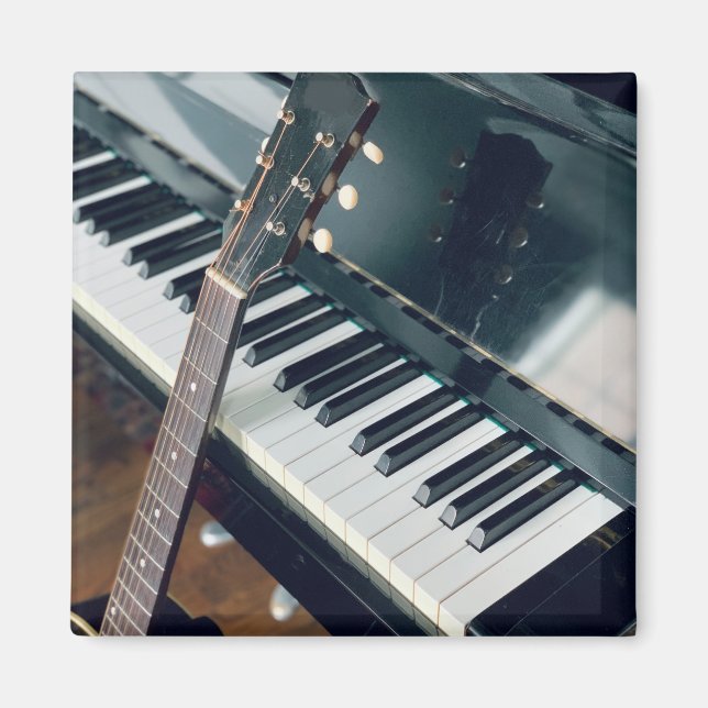 Pretty Piano Design Magnet (Front)